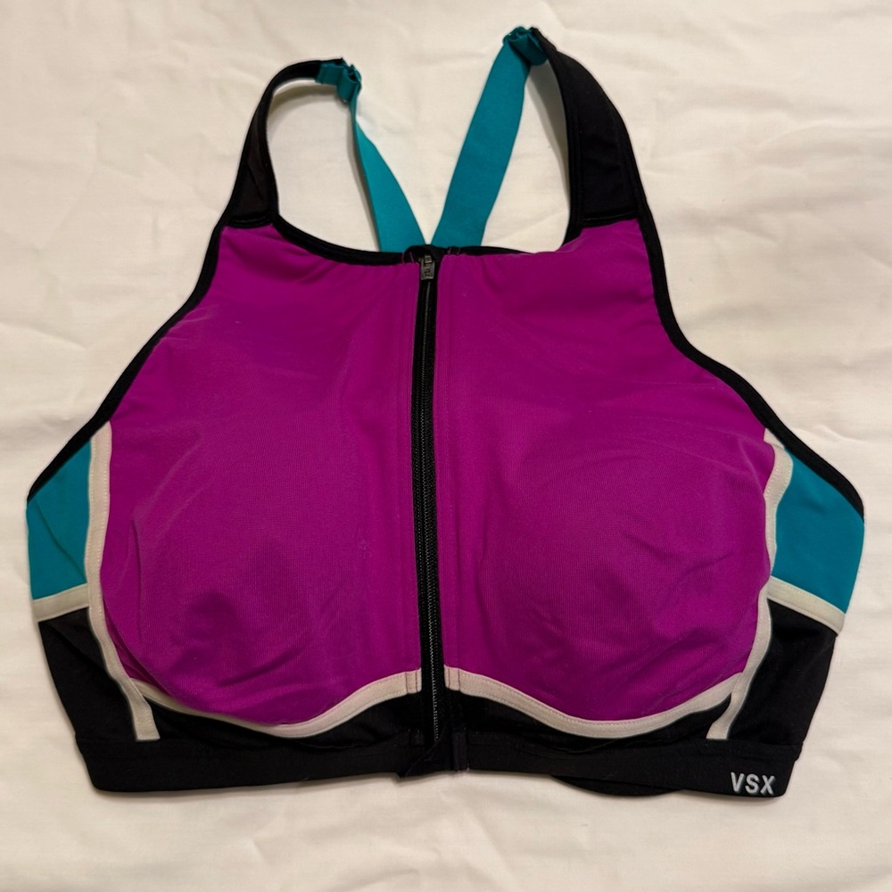 VSX Vibrant Purple and Teal Sports Bra